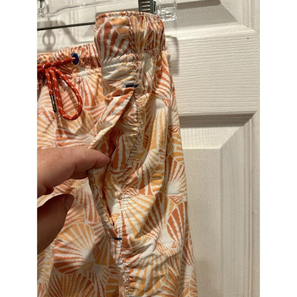Tommy Bahama Relax orange/white men's swim shorts with safety briefs size XXL - Picture 3 of 8